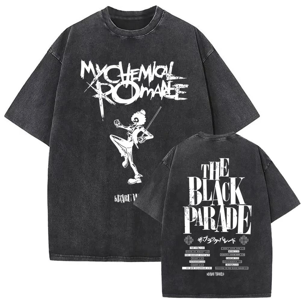 Limited Edition My Chemical RoUnisexce Washed Vintage TShirt Three Cheers for Sweet Revenge TShirt Unisex Rock Punk Emo TShirt S