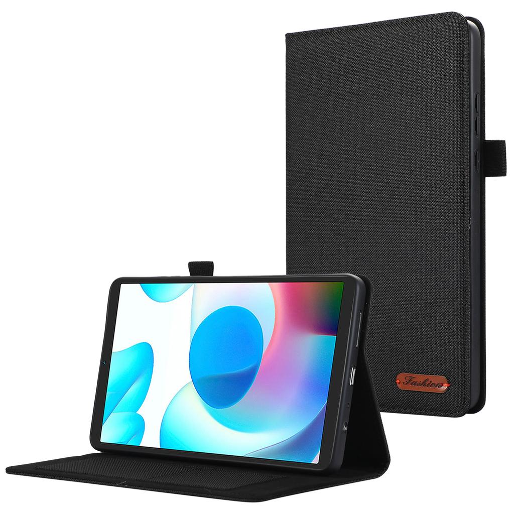For Xiaomi Redmi Pad SE 4G 8.7 Inch Leather Case Card Holder Cloth Texture Tablet Stand Cover