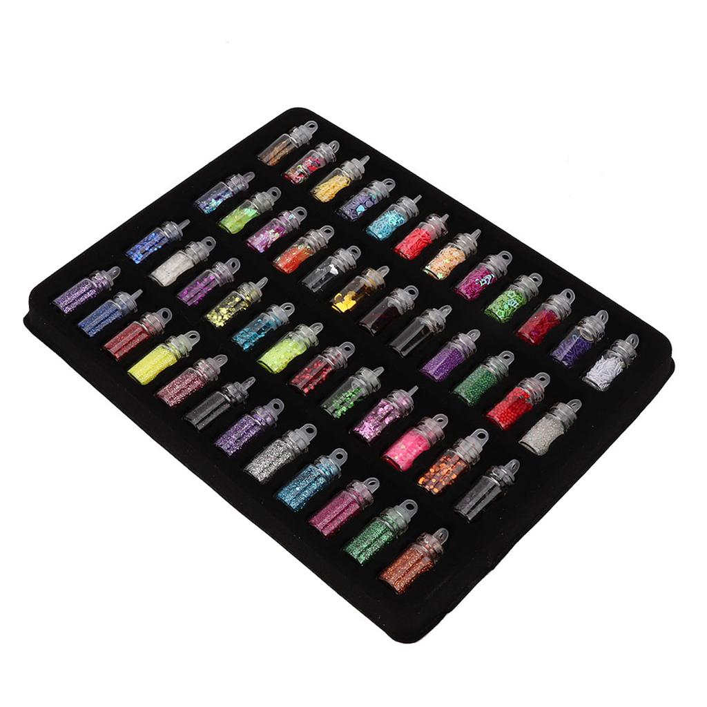 48 bouteilles de poudre de paillettes Flash, outil de fabrication de moules époxy pour décoration de bijoux à faire soi-même