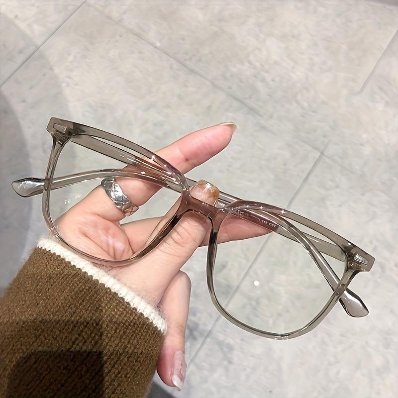 

Minimalist Square Round Glasses for Women Fashionable Elegant Decorative Large Frame Eyewear