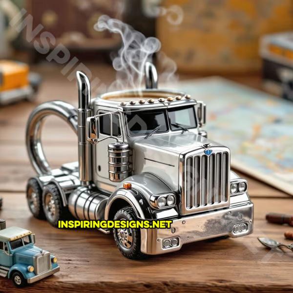 

2025 Изделия из смолы Украшение для чашки для воды Имитация грузовика Украшение для чашки для воды Креативное украшение для дома серебряный