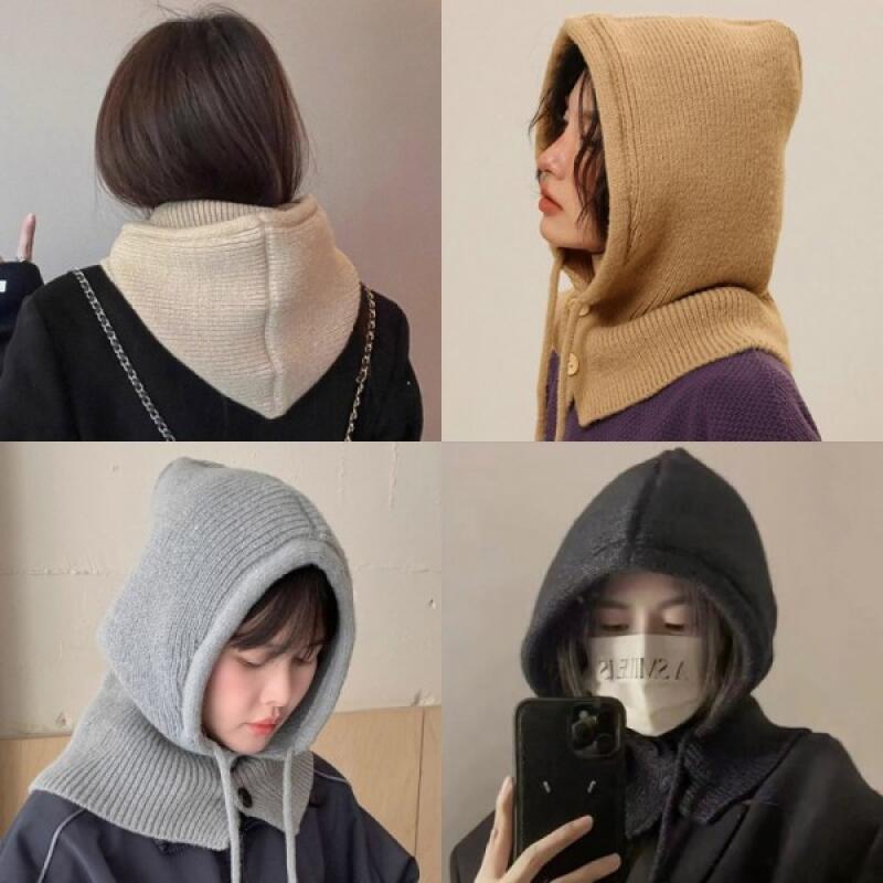 Hooded Balaclava Hooded Neck Warmer Hooded Balaclava Ivory [NW345]