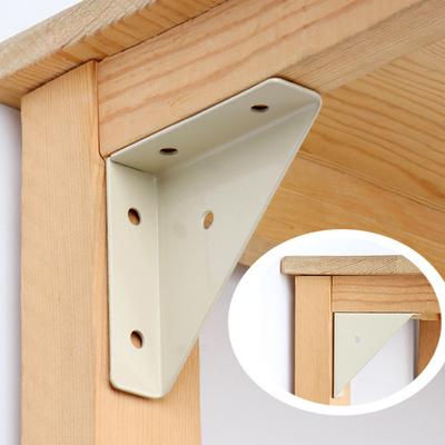 5Pcs Corner Brace Brackets Rustproof Corrosion Resistant Simple Installation 90-Degree Triangle Gusset Corner Brace Fasteners