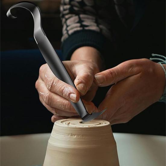 1/2/3Pcs Pottery Trimming Tool Portable Heavy Duty Metal Dual Ends Multi-functional Sharpened Artists Ceramics Clay Forming Sculpting Trim Tools