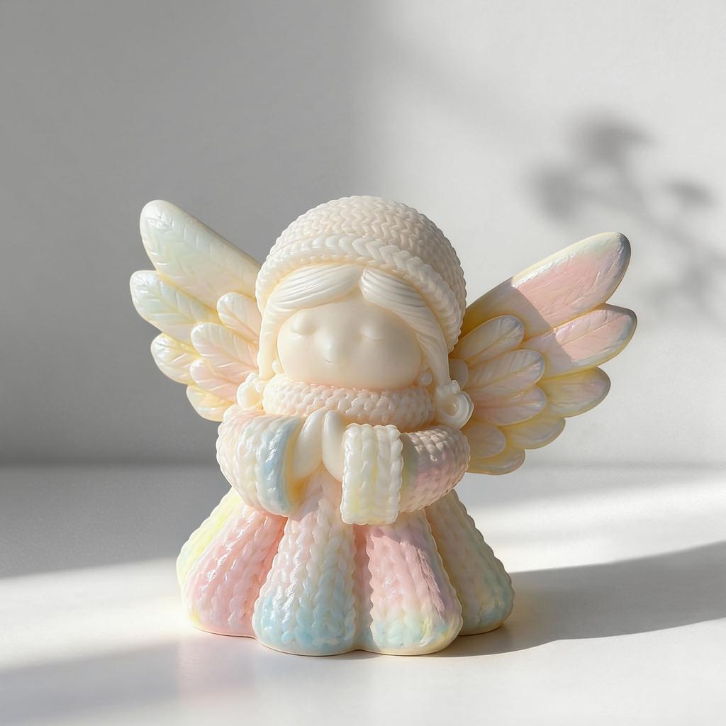 DIY Angel Girl Aroma Candle Silicone Mold Handmade Soap Gypsum Resin Mold Prayer Girl Home Decor Plaster Crafts Making Mould
