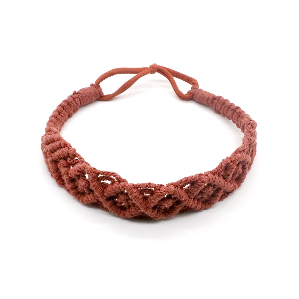 New Hand-Woven Cotton Bohemian Sports Headband - Casual Hair Accessory
