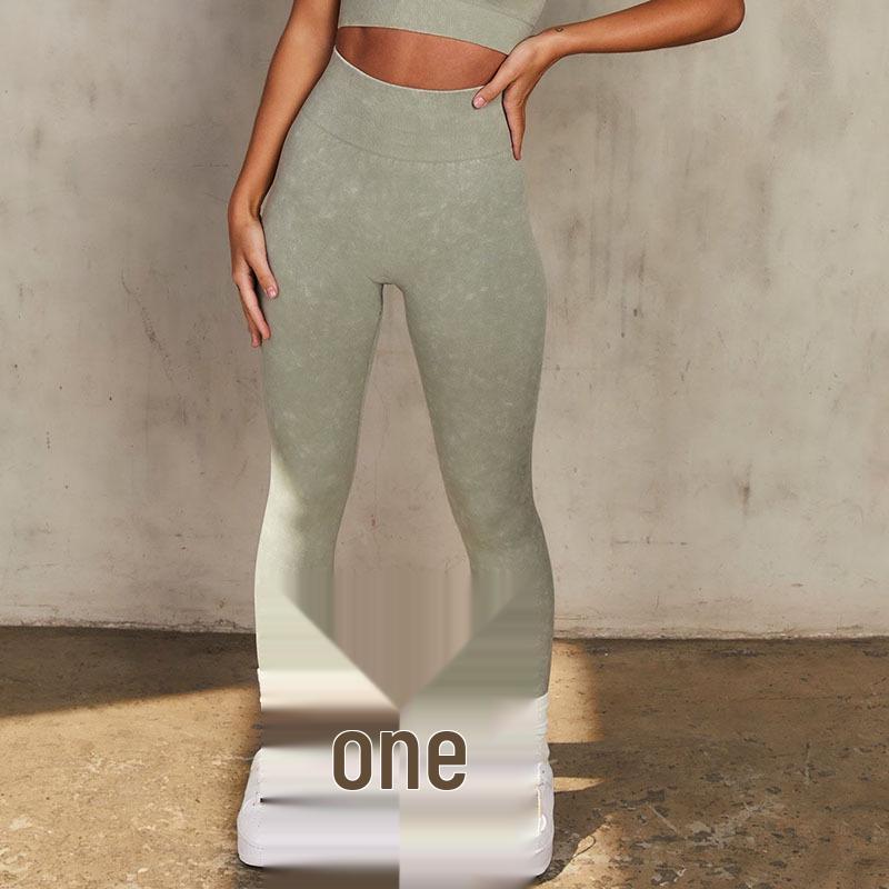 

Бесшовный спортивный комплект Осень/Зима: Топ-бра, брюки для йоги и фитнес-костюм с длинным рукавом Small