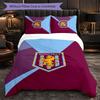 Set Biancheria da Letto Aston Villa Football 3 Pezzi Morbido Set Copripiumino con Federe Set Decorazione Camera da Letto per la Casa