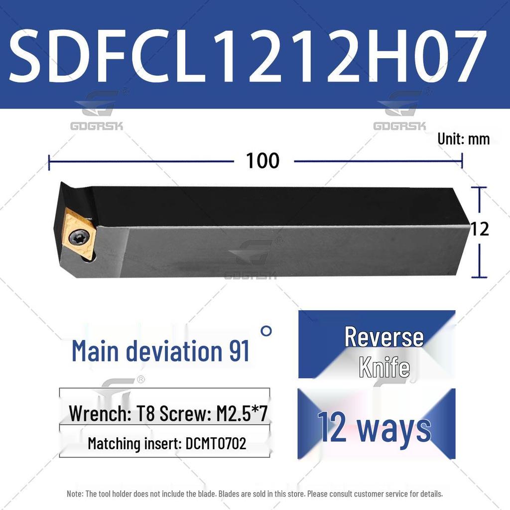 91° Merkezi Vurgulu CNC Torna Takım Tutucu SDFCR1212H07/SDFCL2020K11