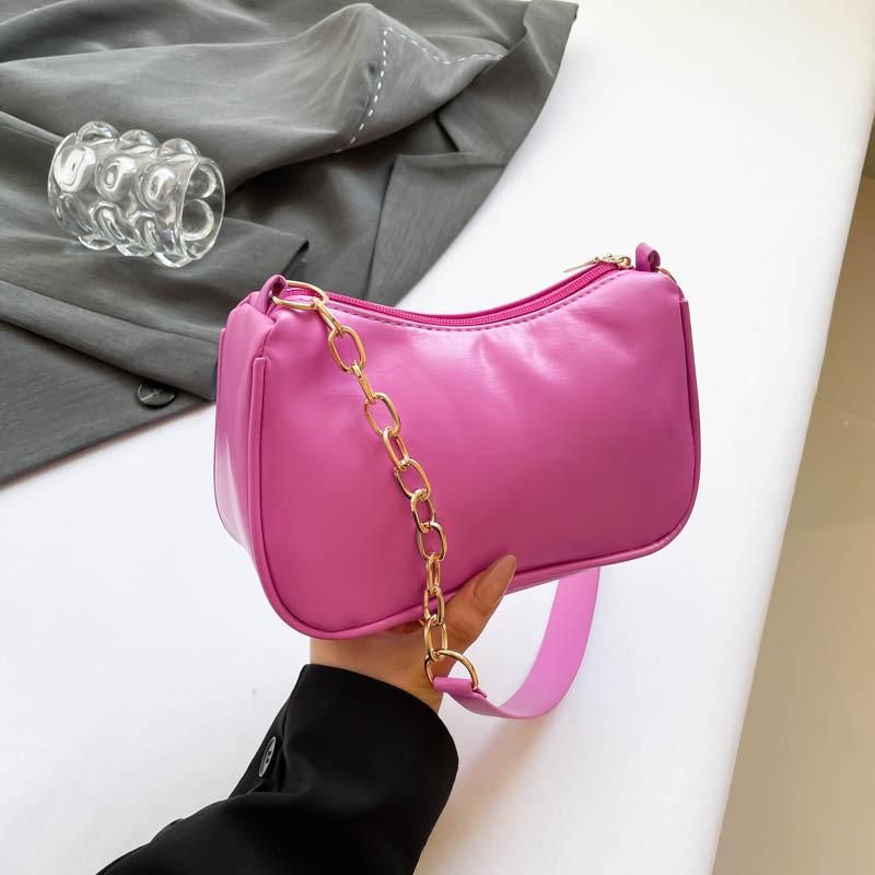 2024 Summer Fashionable Minimalist Black White Red Shoulder Crossbody Bag