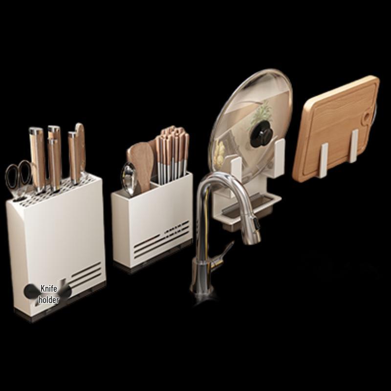 DANLE Wall-Mounted Kitchen Storage Rack Set