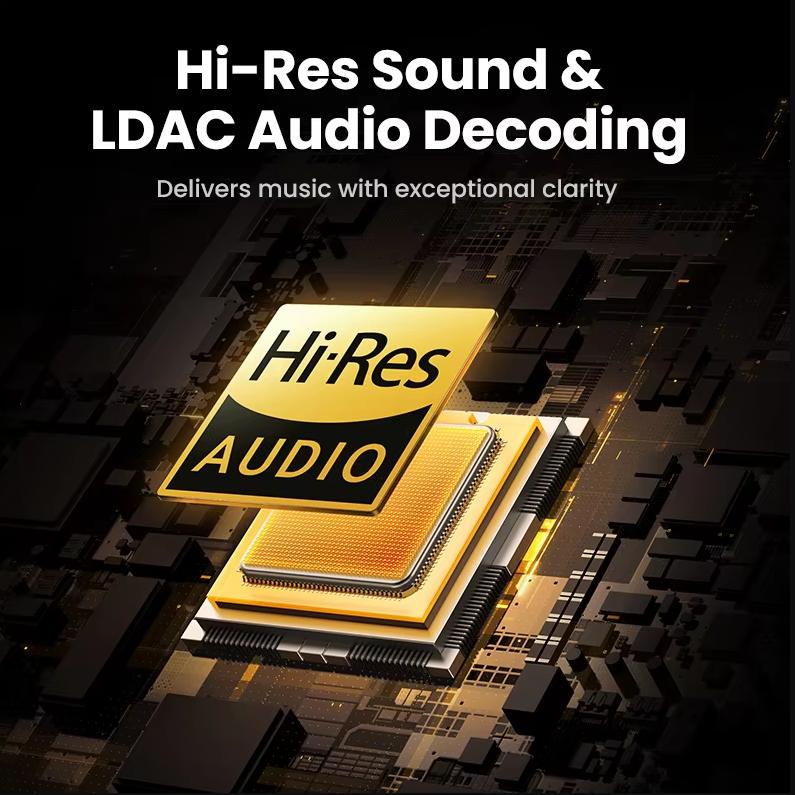 Ugreen HiTune Max5c Head Mounted Bluetooth Wireless Earphones with Adaptive Noise Reduction and 75 Hour Long Battery Life