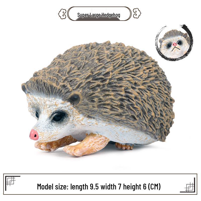 Realistic Jungle Animal Model: Hedgehog, Mouse & Badger Toy