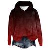 Women's Hooded Long Sleeve Printed Flannel Top Hooded Sweatshirt