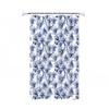 Yi Pan No-Punch PEVA Floral Shower Curtain Set