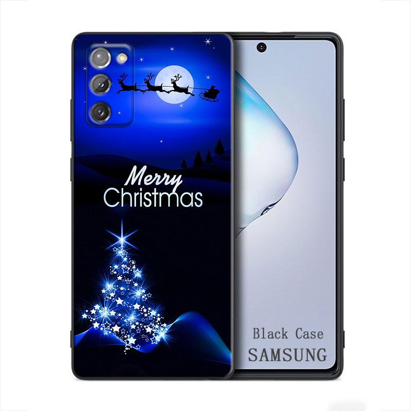 Merry Christmas Santa Claus Elk Samsung Galaxy A91 A73 A72 A71 A53 A52 A7 M62 M22 M30s M31s M33 M52 F23 F41 F42 5G 4G Phone Case