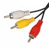 Black RCA Male 3 RCA Cord Converter 3.5MM Jack To RCA Wire Audio Cable Video Cables AV