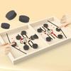 1 Set Fast Sling Puck Game Mini Wooden Hockey Board Speed & Accuracy Testing Chess Piece Catapult Toy Educational