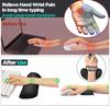 Keyboard Wrist Rest Mouse Pad with Wrist Support Memory Foam Keyboard Pad Set Ergonomic Mousepad for Office Gaming PC Laptop
