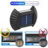 Solar Led Light Outdoor Waterproof Wall Lamps Garden Decoration Landscape Wall Lights for Balcony Stairs Countyard Fence Lights