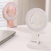 Portable USB Charging Desk Fan With Phone Holder And Three Speed Setting Suitable For Camping Photography Mobile Devices