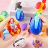 7pcs Plastic Dinosaur Transformed Egg Random Color Multistyles Simulation Dinosaur Egg Deformation Dinosaur Egg Novelty Gag Toys