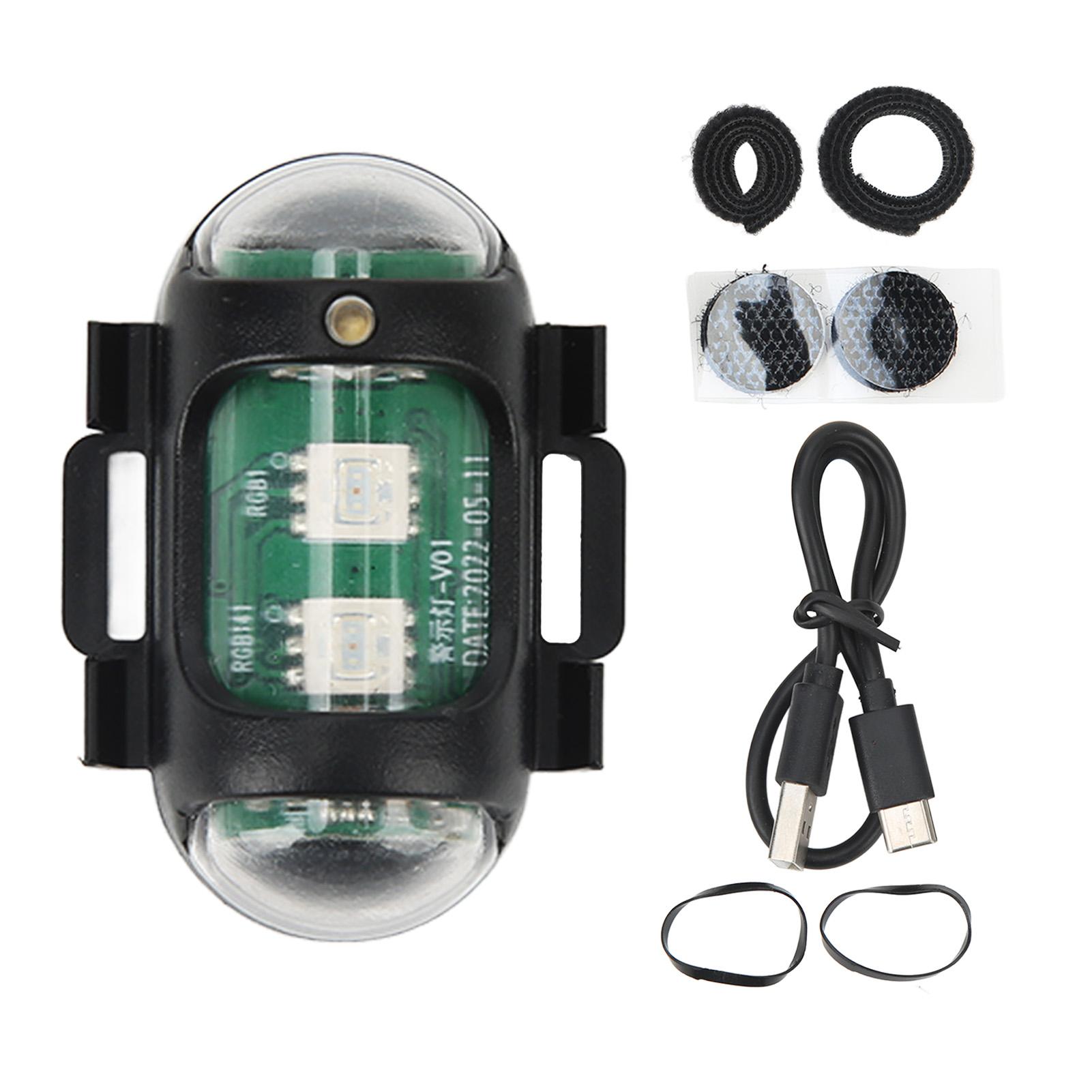 

3 Modes Drone Signal Light 4 Colors Type C Charging Drone Anti Collision Strobe Light Support