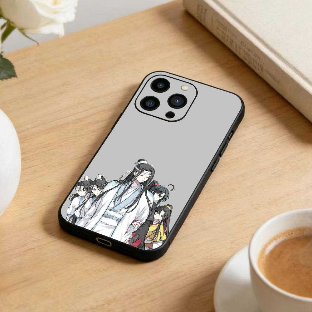 Großmeister M-Dämonische Kultivierung Handyhülle Für iPhone17,16,15,14,13,12 Plus,Max Weiches Silikon Schwarze Hülle