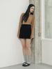 MUSE BY ROSE Evelyn Velvet Balloon Shorts (Black)