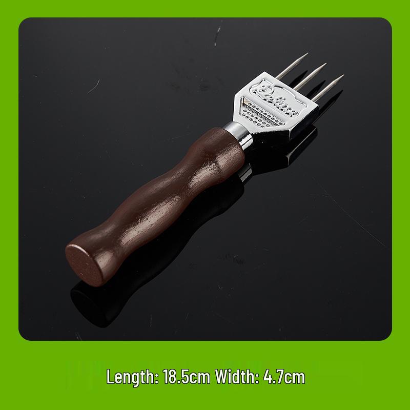 Three-Pronged Bartender Ice Pick: Cocktail, Whiskey, and Ice Ball Trident Tool