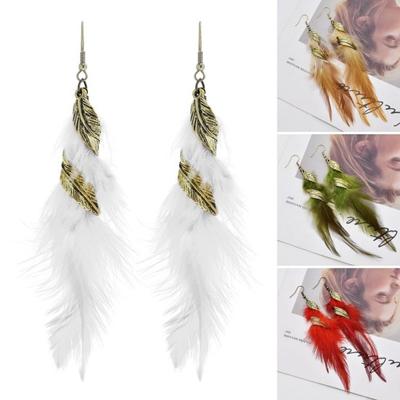 Women Earrings Popular Long Lightweight Women Earrings Dainty Feather Women Earrings Women Earrings Daily Life Wear