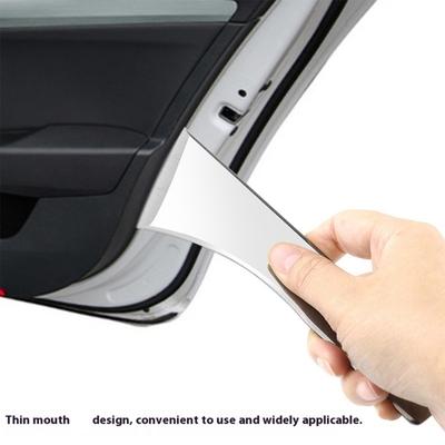 Stainless Steel Skid Plate Car Audio Modification Door Center Console Rearview Mirror Removal Skid Plate Metal Crowbar