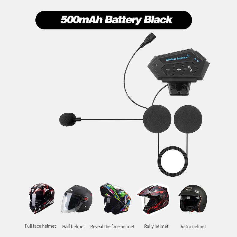 

Водонепроницаемая мото беспроводная антиинтерференционная гарнитура для шлема Интерком для мотоцикла Slive BT-12 гарнитура для мотоциклетного шлема
