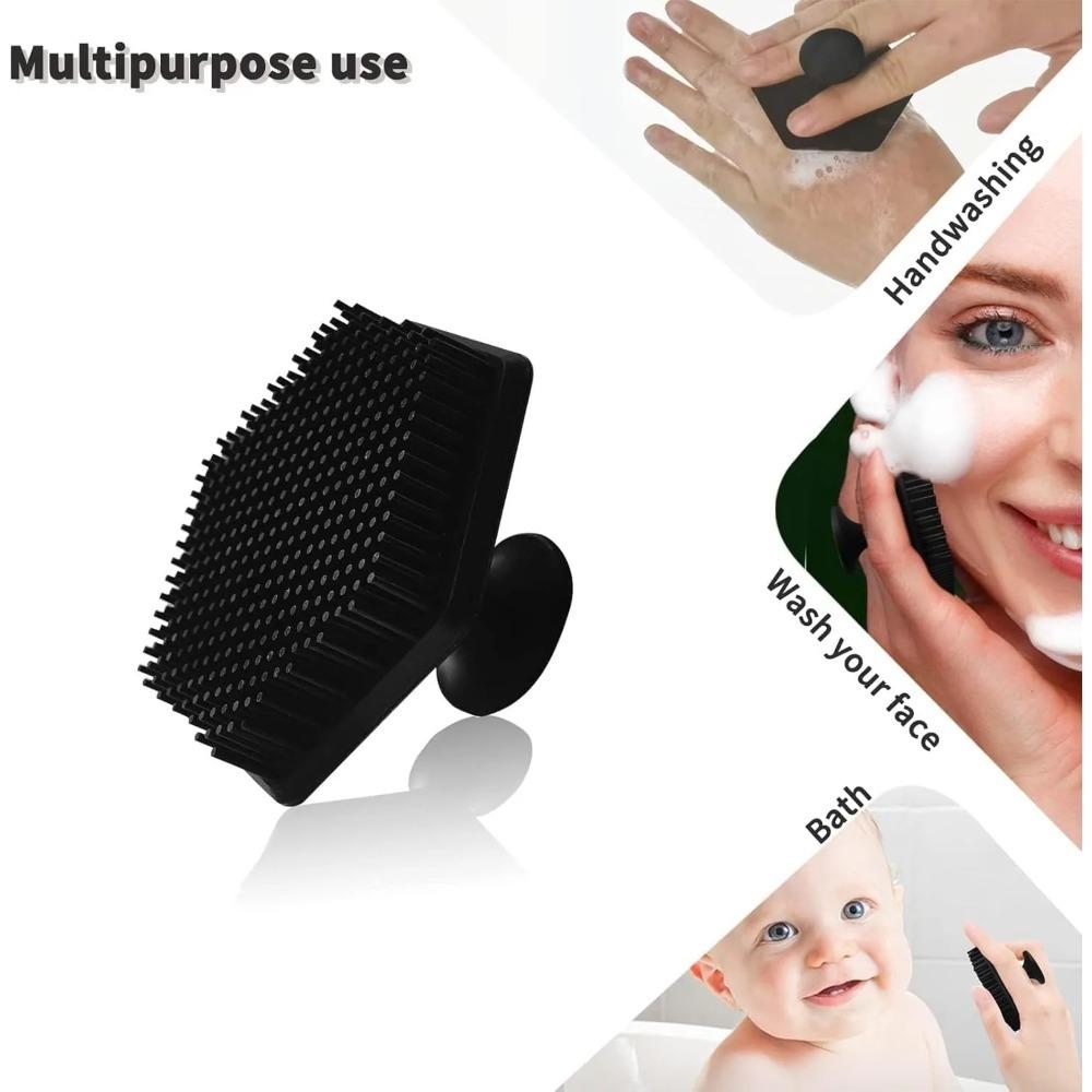 Alwafore Facial Cleaning Brush Scrubber Silicone Miniature Face Deep Clean Shave Massage Face Scrub Brush Face  for Men Cleaner
