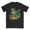 Unisexs TShirts Dabbing Leprechaun Football St Patricks Day Vintage Cotton Tees Short Sleeve T Shirt Crew Neck Clothes Printed