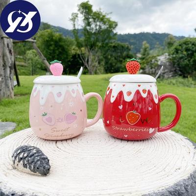 Trinkgeschirr, Frühstückstasse, 500 ml, Milch-Haferflocken-Tasse, große Kapazität, Keramik-Kaffeetasse für Mädchen