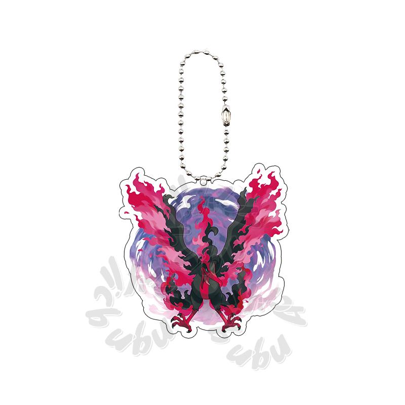 Cartoon MEW  Eevee POCKET Acrylic Keychain Students Anime Kawaii Key Ring Backpack Jewelry Charm Ornament Gifts for Friends Toy