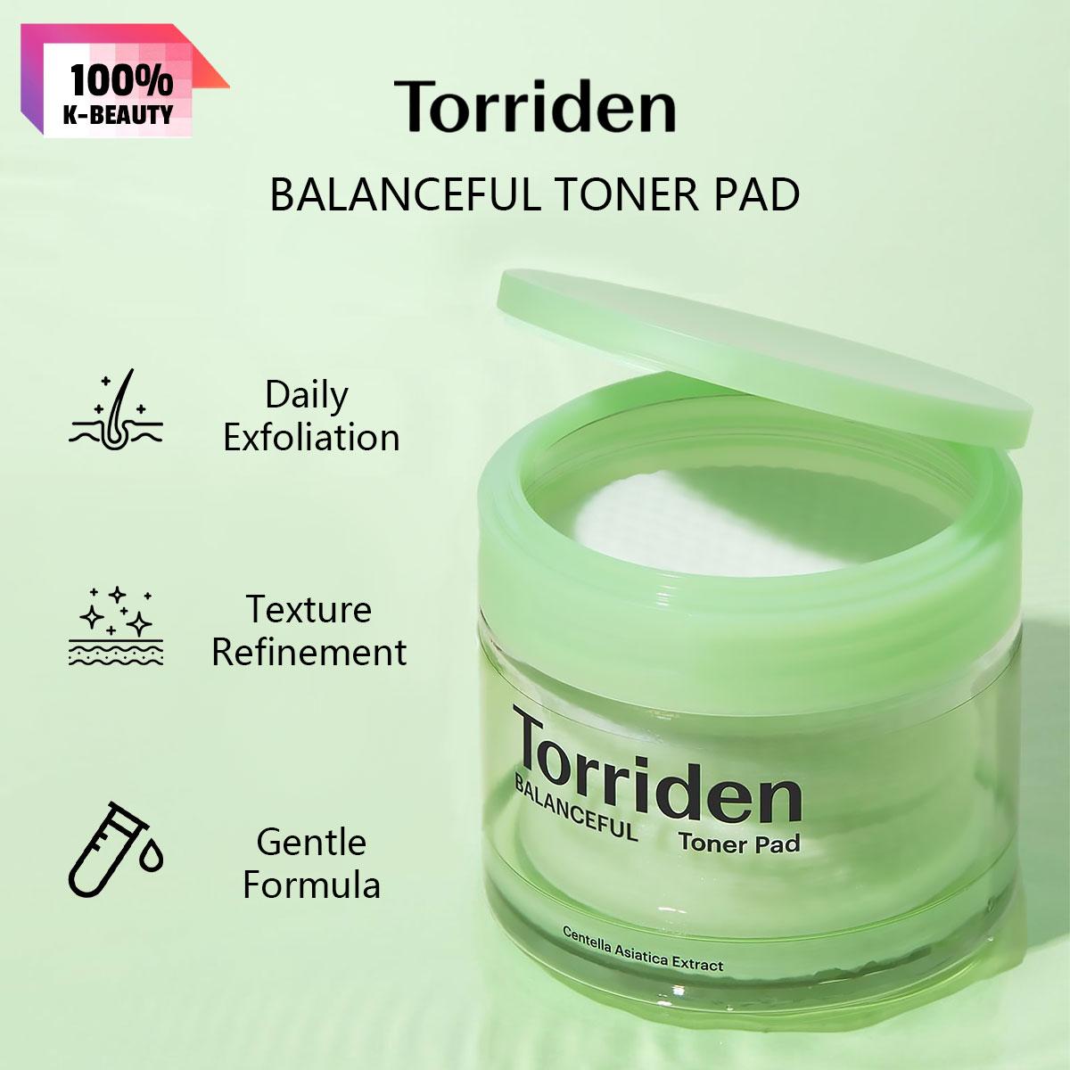 Torriden Balanceful Cica Toner Pads 60 sheets