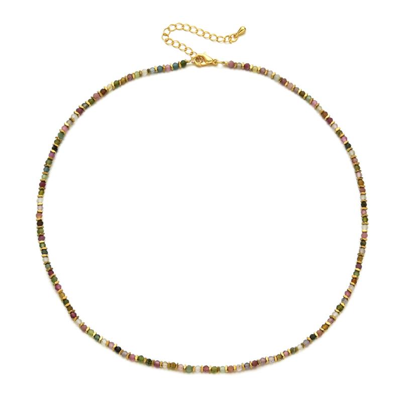 ZMZY Vintage Unique New Natural Stones Simple Choker Necklaces Women Beaded Collar Necklace Designer Jewelry Bijoux