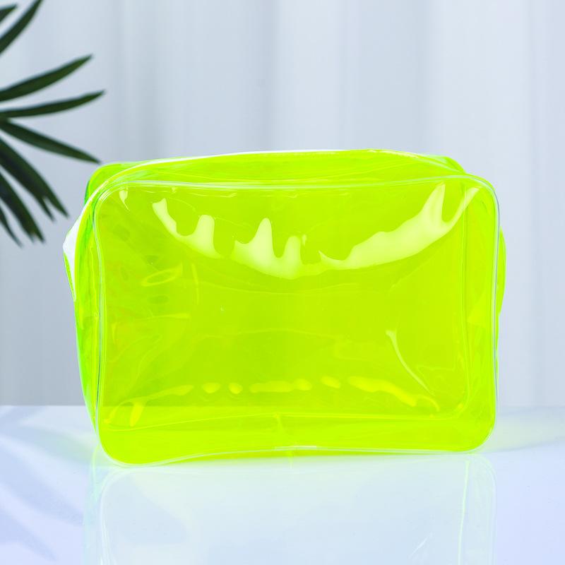 PVC Clear Travel Storage Bag Waterproof Durable Toiletry Makeup Organizer for College Dorm Bathroom Vacation