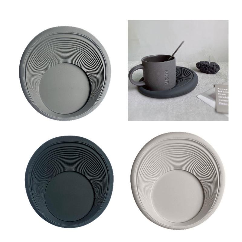 Silicone Heat Insulation Mat Waterproof Coffee Coaster Teas Coffee Cup Tray Home Car Key Storage Trays Easy To Use