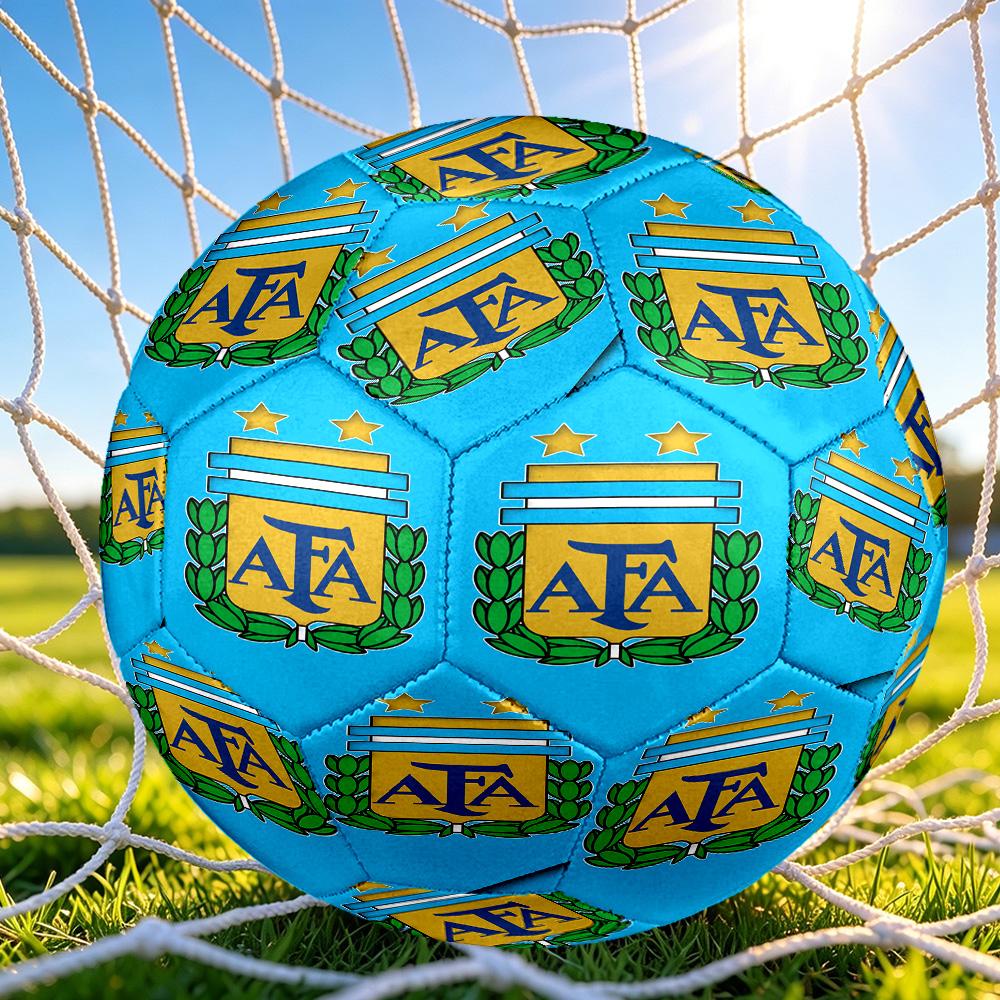 1pc Argentina Football Crest Size 5 Soccer Ball, Suitable for Practice Matches/tournament Training,Lightweight and Durable Logo7074