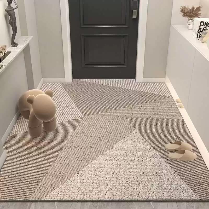 Washable  PVC Door Mat Non-Slip Dirt Resistant Extra Large Entrance Rug for Hallway Home Decor