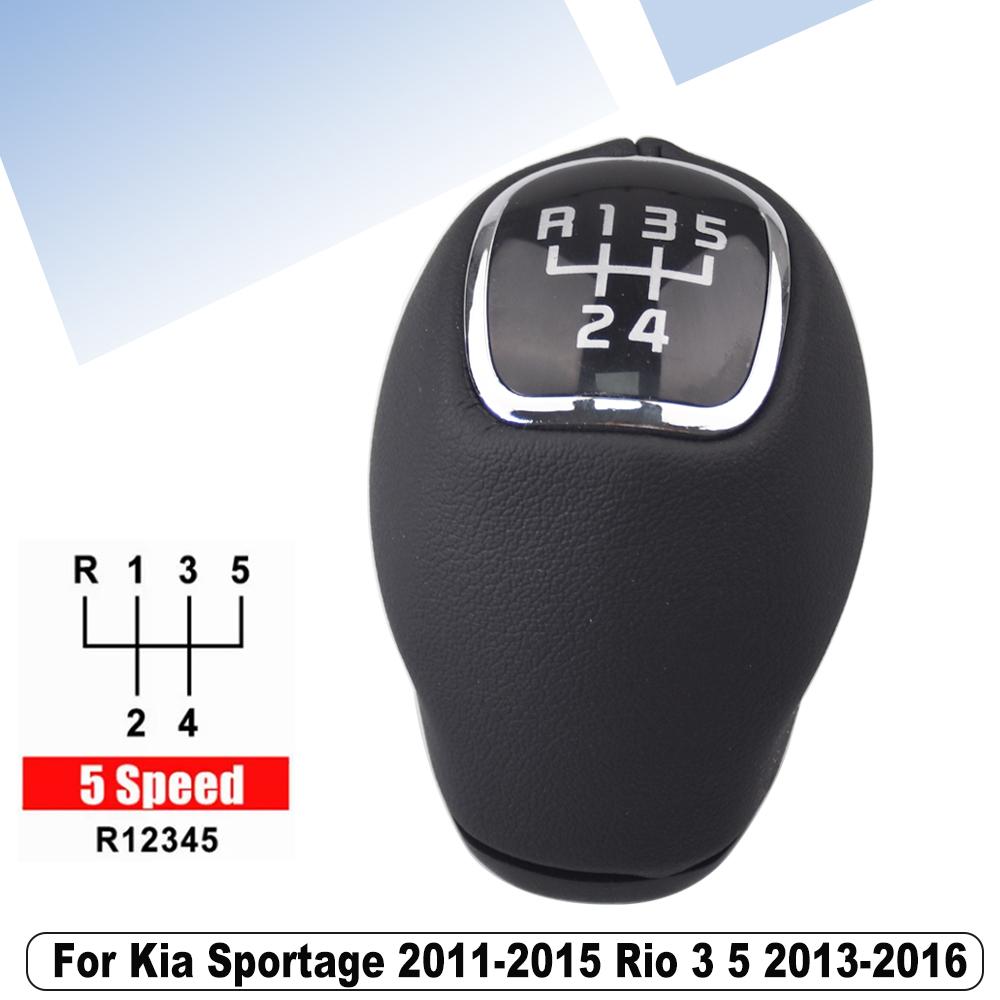 Pro Kia Sportage 2011-2015 RIO VELOSTER Nová PU Kůže 5/6 rychlostní Manuální Převodovka Řadicí Páka MT 43711 3W400HU