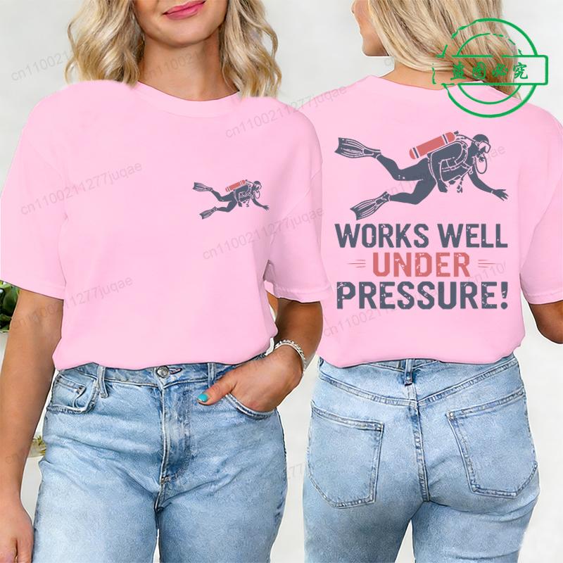 Scuba Diving T-Shirts, Fashion Scuba Diver Gift Graphic Tees, Summer Short Sleeve O Neck Tee Tops for Birthday Shirt Clothing