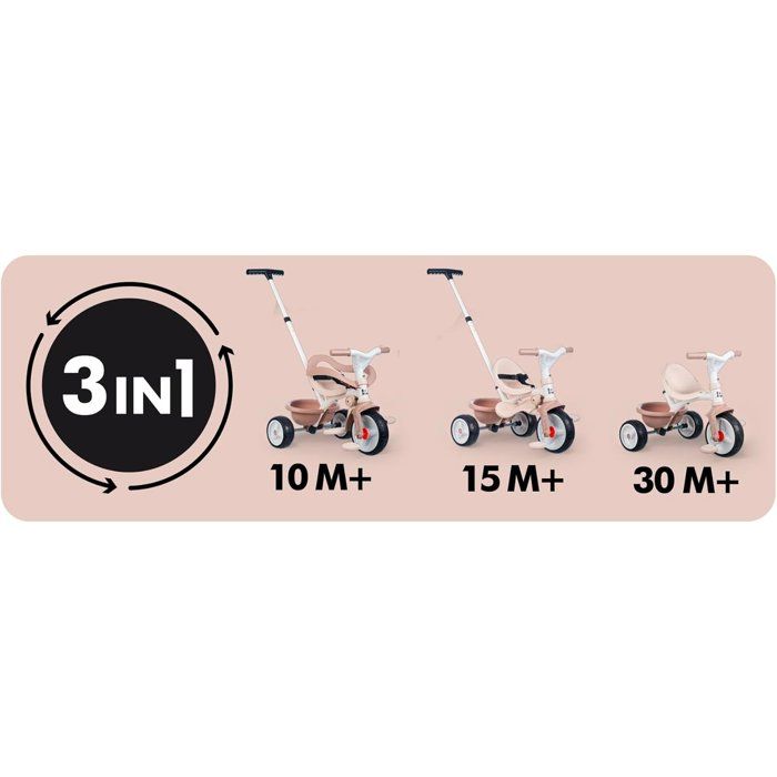SMOBY - Be move confort - Tricycle Be Move Confort Beige
