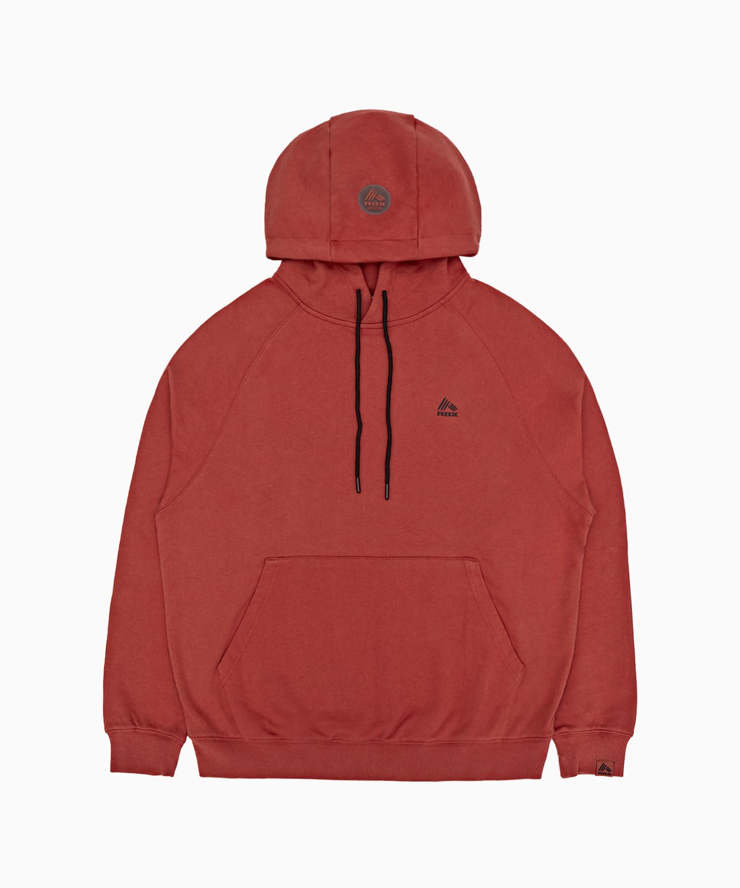 Rbx Ragran Point String Hoodie Burgundy Black/Xxl
