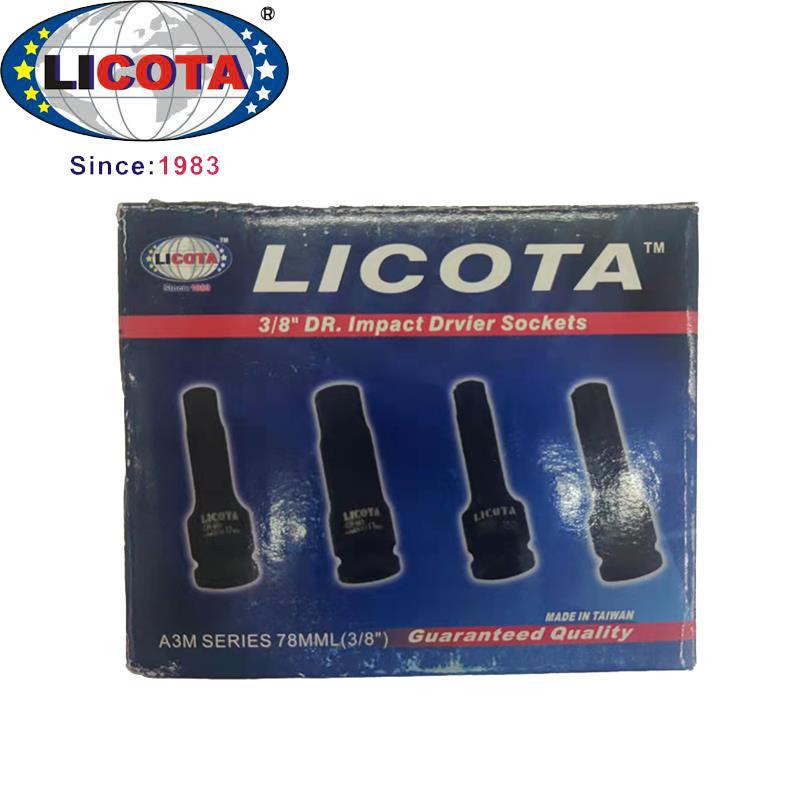 US LICOTA 3/8" Medium Fly Pneumatic Air Hex Long Screwdriver Socket A3MLH03