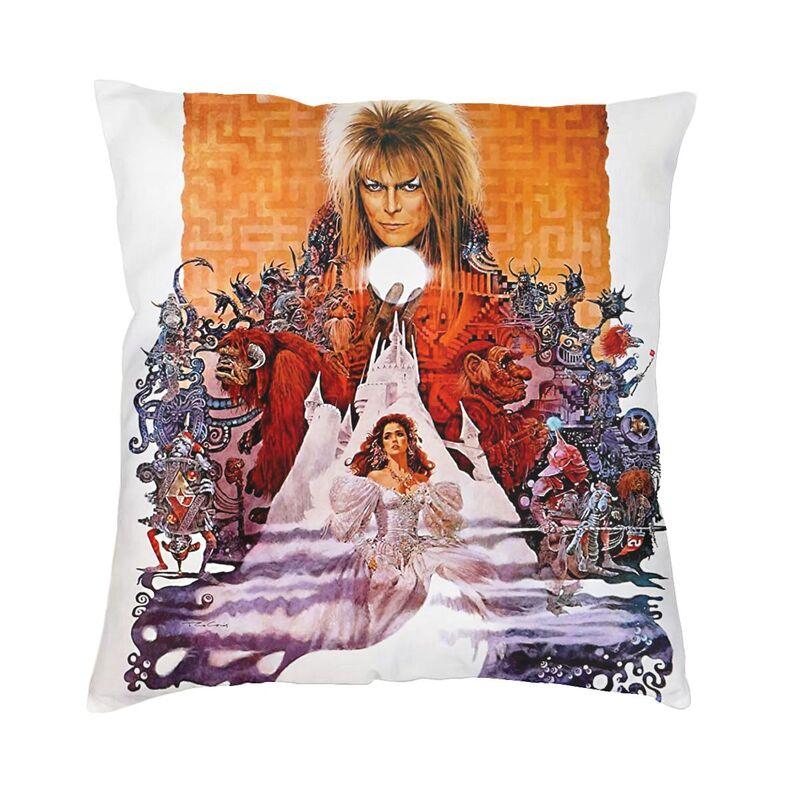Luxury Labyrinth Worm Cushion Covers x Polyester Musical Adventure Movie Throw Pillow Case for Car Square Pillowcase