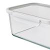14 Cup Glass Food Storage Container with Tritan Lid Microwave Freezer Dishwasher Safe Stackable 2 Pieces